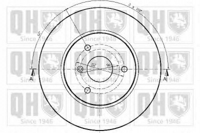 QUINTON HAZELL bdc5157 -  Тормозной диск